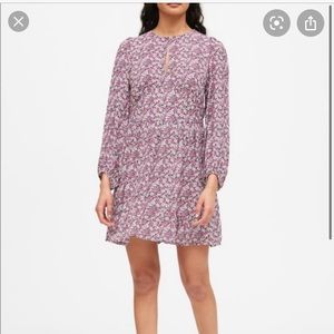 Banana Republic Floral long sleeve dress 0 NWT